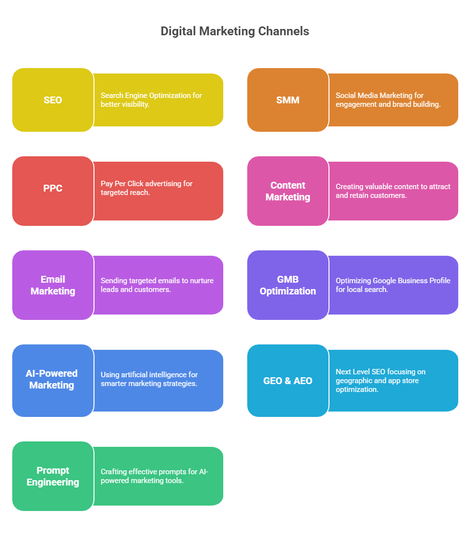 Digital Marketing Channels ankitpareek.com- visual selection