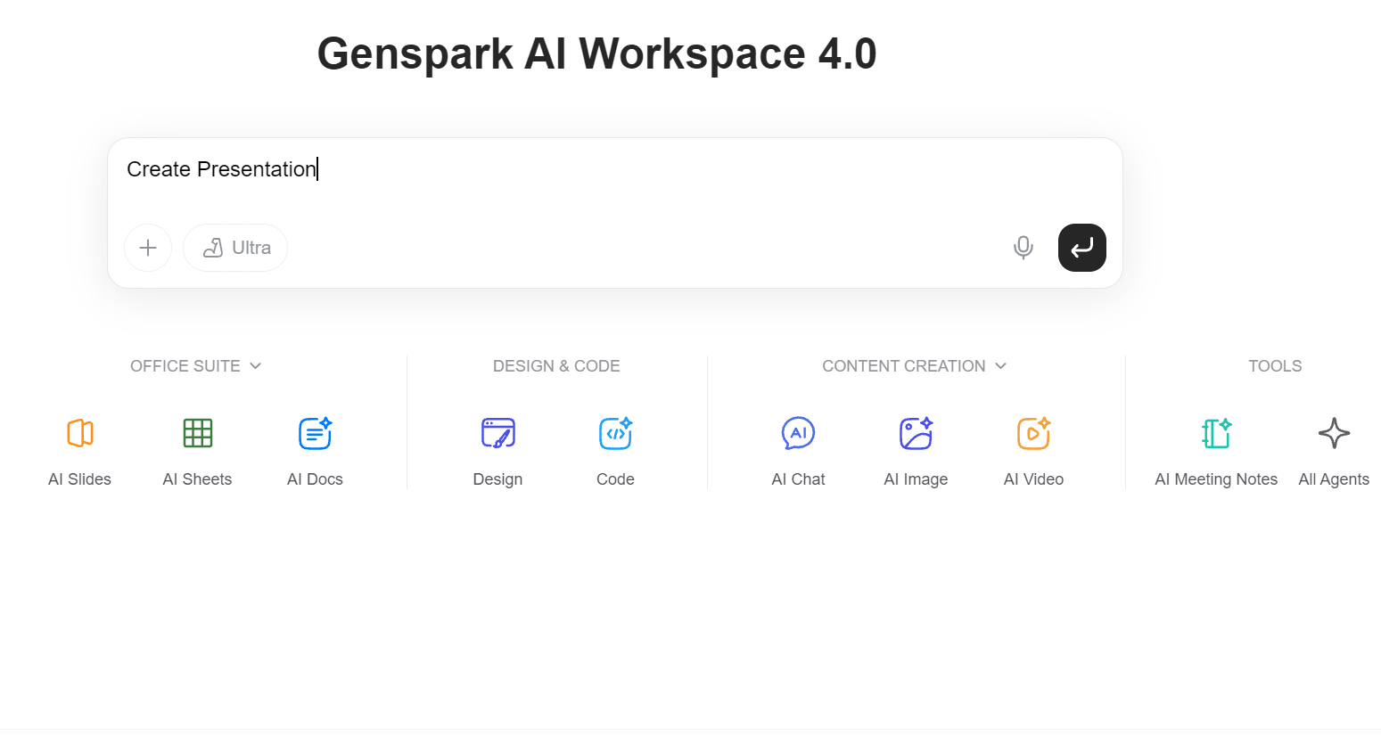 genspark ai create presentation with ai