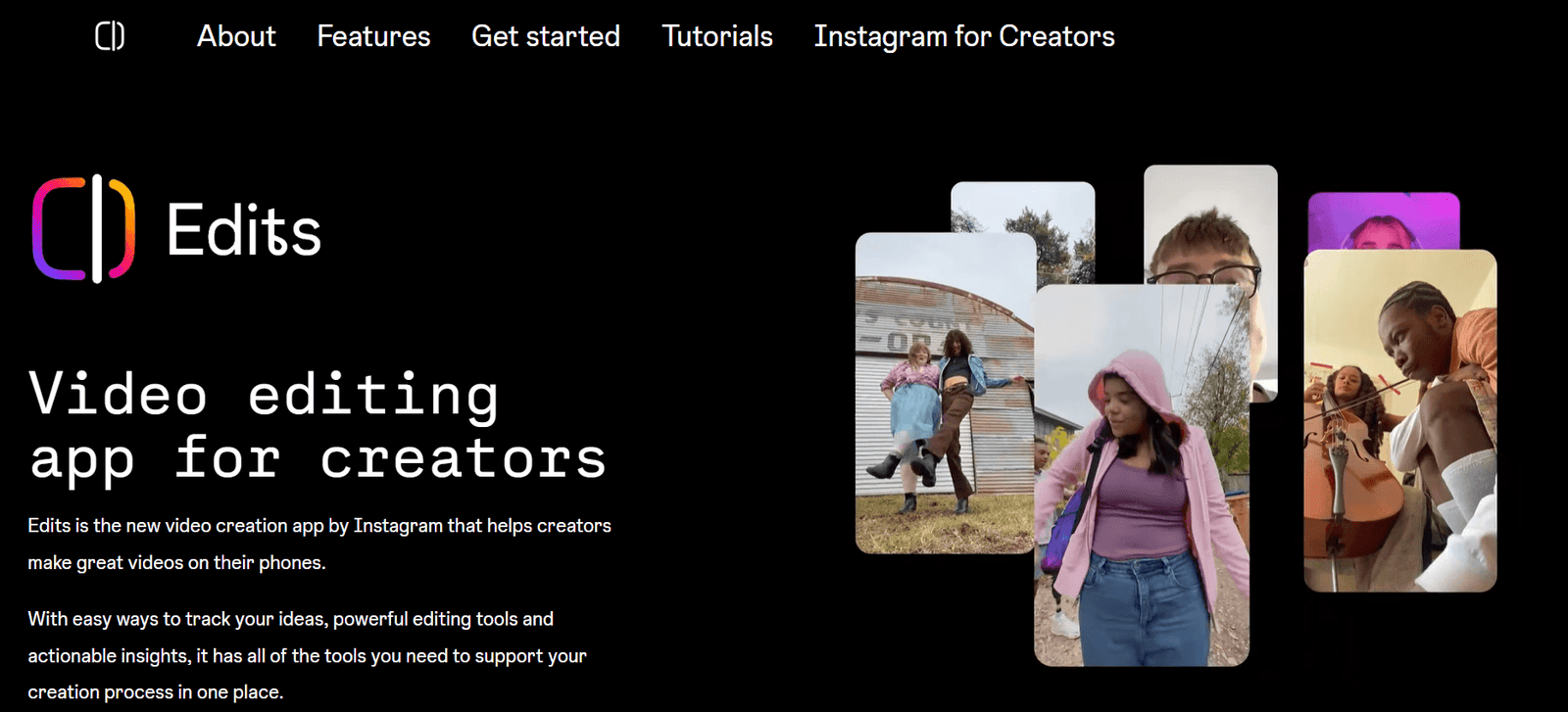instagram edits app for reel maker