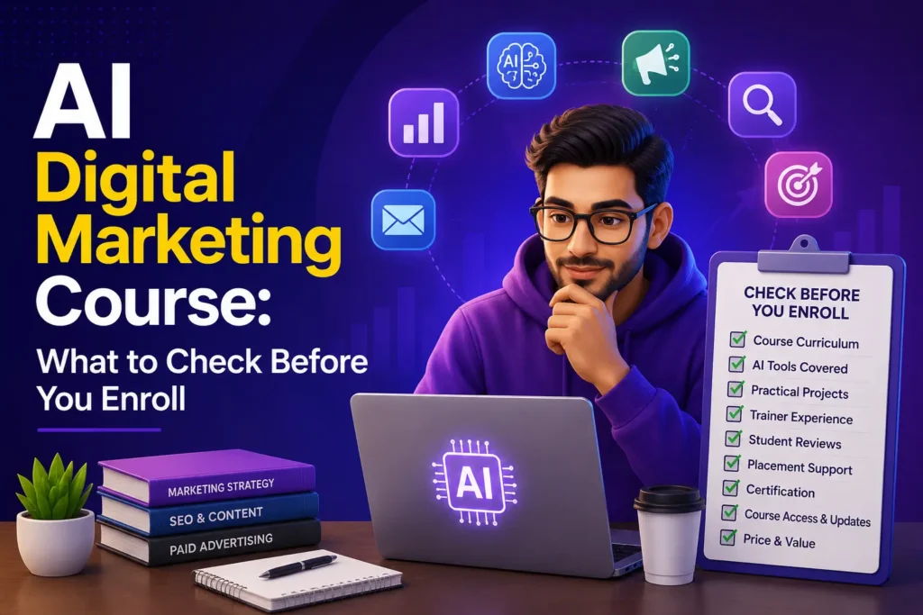 AI Digital Marketing Course What to Check Before You Enroll