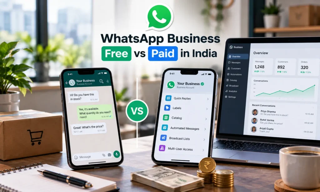 WhatsApp Business Free vs Paid in India